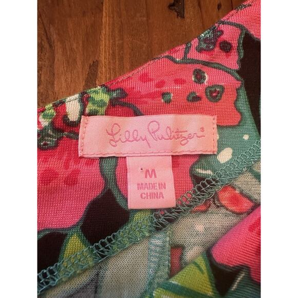 Lilly Pulitzer Whitaker Skip On It Dress Size Medium Frog Resort Coastal Silk - Picture 8 of 12